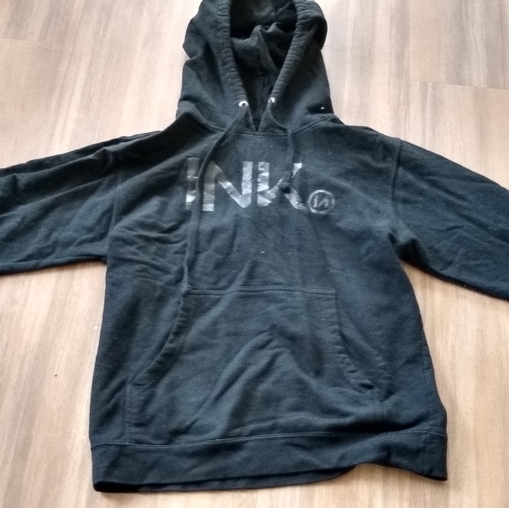 Black goth punk ink addict hoodie